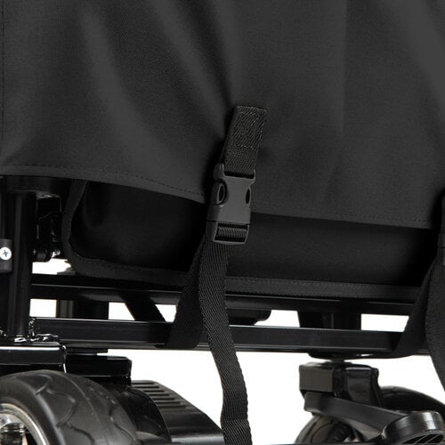 FINOOS FINOOS - Chariot pliable avec toit et accessoires - Noir FINOOS FINOOS - Chariot pliable avec toit et accessoires - Noir