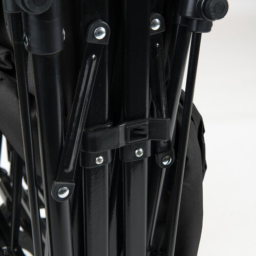 FINOOS FINOOS - Chariot pliable avec toit et accessoires - Noir FINOOS FINOOS - Chariot pliable avec toit et accessoires - Noir