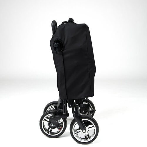 FINOOS FINOOS - Chariot pliable avec toit et accessoires - Noir FINOOS FINOOS - Chariot pliable avec toit et accessoires - Noir