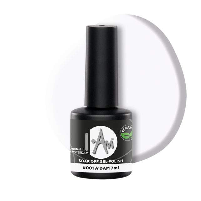 I.Am Soak Off Gel Polish #001 A'dam (7ml) I.Am Soak Off Gel Polish #001 A'dam (7ml)