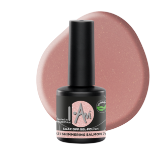 I.Am Soak Off Gel Polish #021 Shimmering Salmon (7ml)