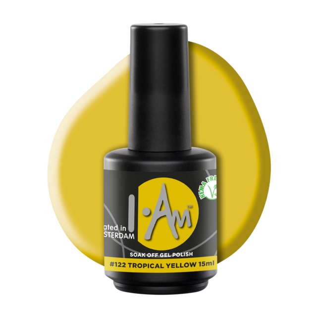 Soak Off Gel Polish #122 Tropical Yellow (15ml) Soak Off Gel Polish #122 Tropical Yellow (15ml)