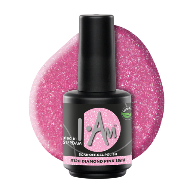 I.Am Soak Off Gel Polish #120 Diamond Pink (15ml)
