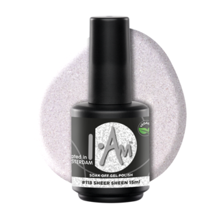 I.Am Soak Off Gel Polish #118 Sheer Sheen (15ml)