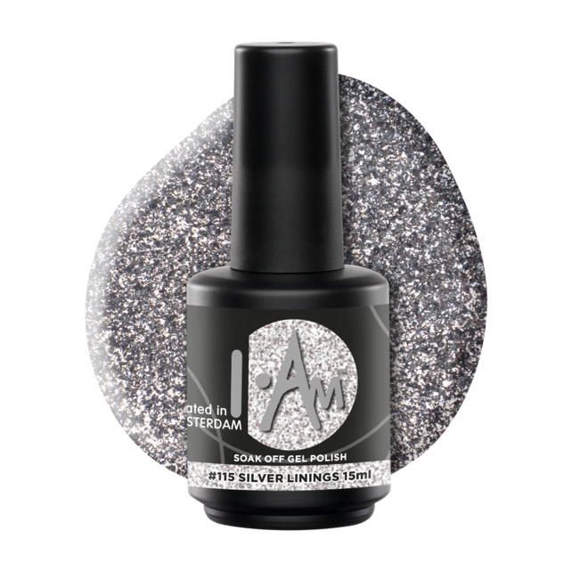 I.Am Soak Off Gel Polish #115 Silver Linings (15ml)