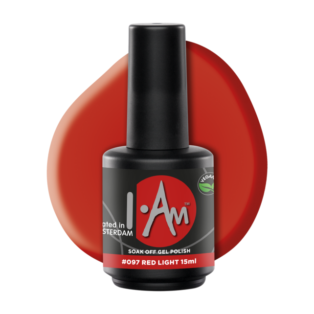 I.Am Soak Off Gel Polish #097 Red Light (15ml)