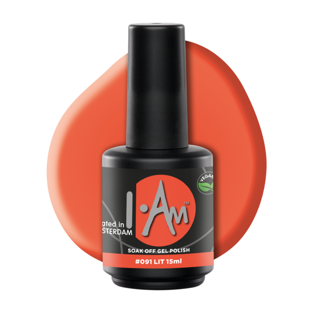 I.Am Soak Off Gel Polish #091 Lit (15ml)