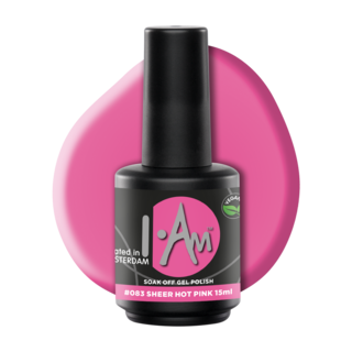 I.Am Soak Off Gel Polish #083 Sheer Hot Pink (15ml)
