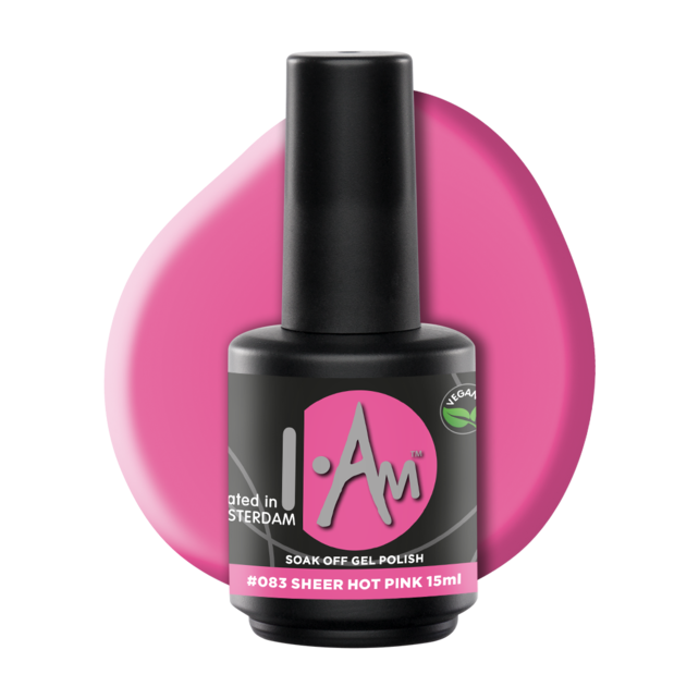 I.Am Soak Off Gel Polish #083 Sheer Hot Pink (15ml) I.Am Soak Off Gel Polish #083 Sheer Hot Pink (15ml)