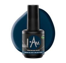 I.Am Soak Off Gel Polish #068 Black & Blue (15ml)