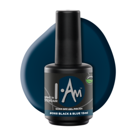 I.Am Soak Off Gel Polish #068 Black & Blue (15ml)