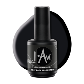 I.Am Soak Off Gel Polish #067 Back 2 Black (15ml)