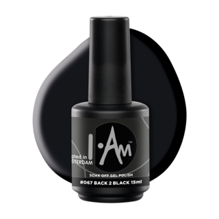 I.Am Soak Off Gel Polish #067 Back 2 Black (15ml)