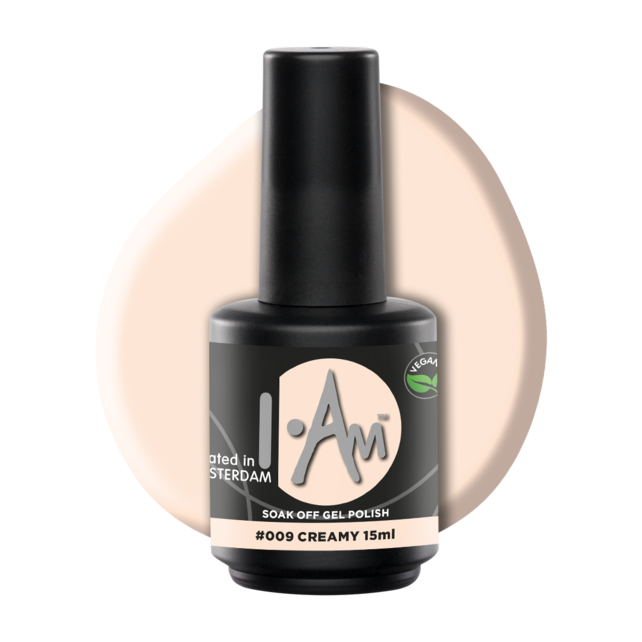 I.Am Soak Off Gel Polish #009 Creamy (15ml) I.Am Soak Off Gel Polish #009 Creamy (15ml)