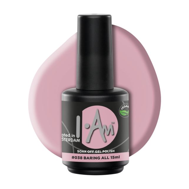 I.Am Soak Off Gel Polish #038 Baring All (15ml) I.Am Soak Off Gel Polish #038 Baring All (15ml)