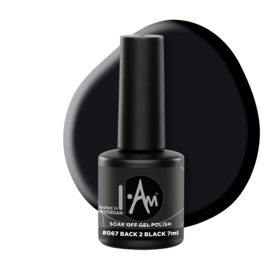 I.Am Soak Off Gel Polish #067 Back 2 Black (7ml)
