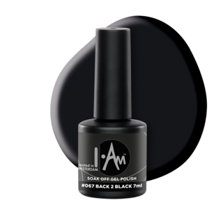 I.Am Soak Off Gel Polish #067 Back 2 Black (7ml)