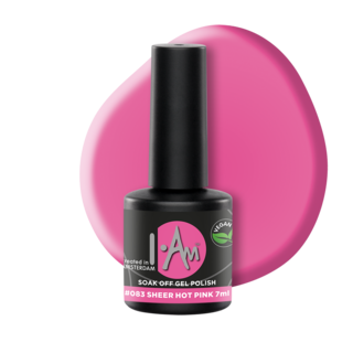 I.Am Soak Off Gel Polish #083 Sheer Hot Pink (7ml)