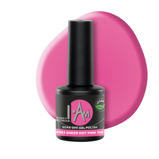 I.Am Soak Off Gel Polish #083 Sheer Hot Pink (7ml)