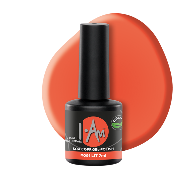 I.Am Soak Off Gel Polish #091 Lit (7ml)