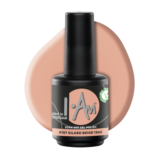 Soak Off Gel Polish #187 Gilded Beige 15ml