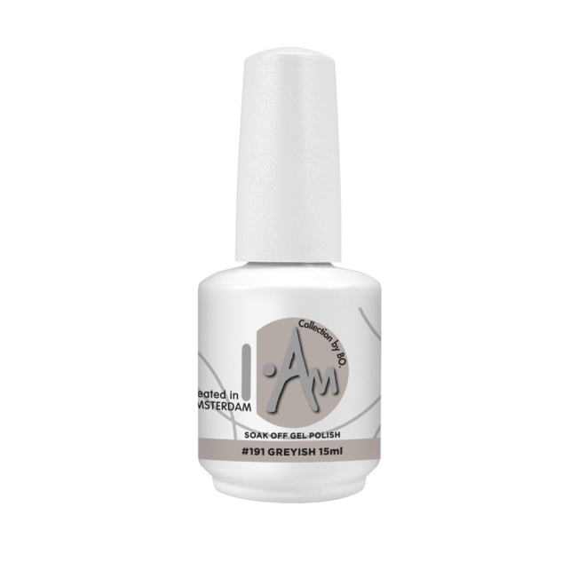 I.Am by BO. Soak Off Gel Polish #191 Greyish (15ml)