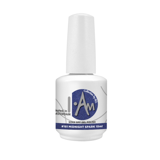 I.Am by BO. Soak Off Gel Polish #181 Midnight Spark (15ml)
