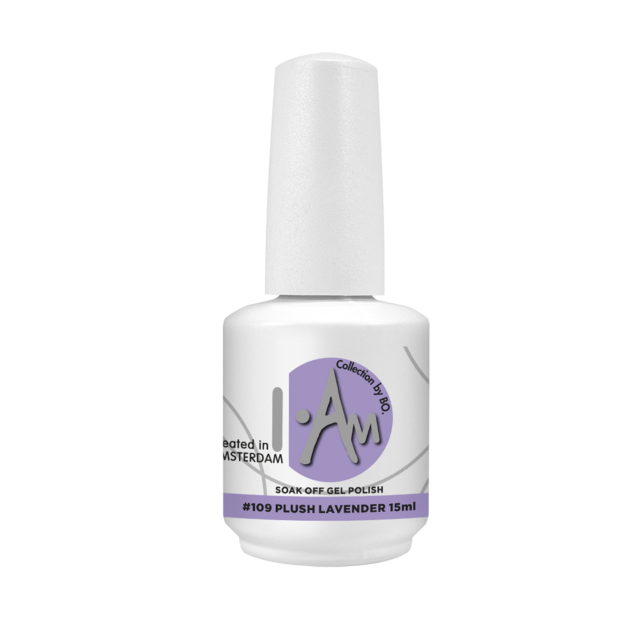 I.Am by BO. Soak Off Gel Polish #109 Plush Lavender (15ml)