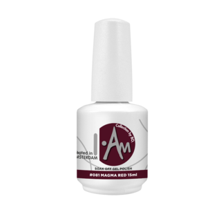 I.Am by BO. Soak Off Gel Polish #081 Magma Red (15ml)