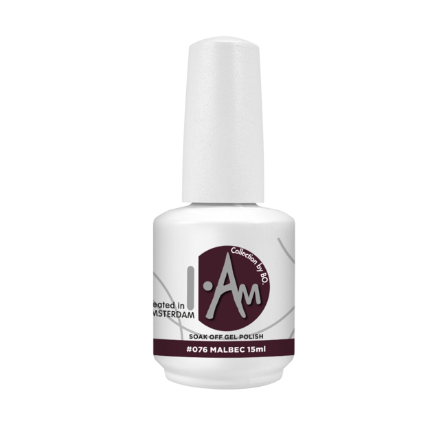 I.Am by BO. Soak Off Gel Polish #076 Malbec (15ml)