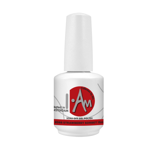 I.Am by BO. Soak Off Gel Polish #066 Strawberry Sorbet (15ml)