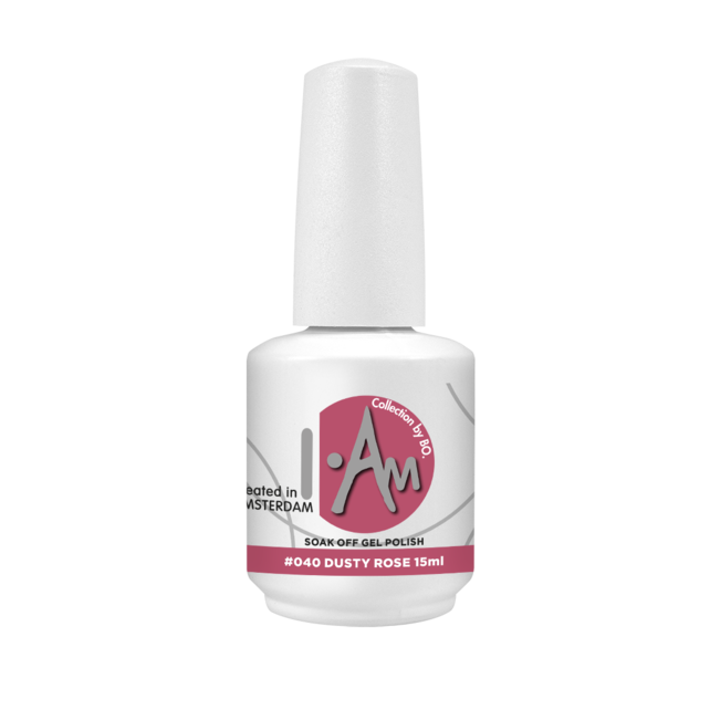 I.Am by BO. Soak Off Gel Polish #040 Dusty Rose (15ml)