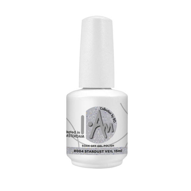 I.Am by BO. Soak Off Gel Polish #004 Stardust Veil (15ml)