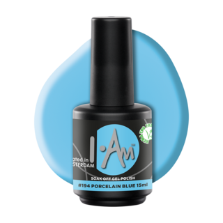 I.Am Soak Off Gel Polish #194 Porcelain Blue (15ml)