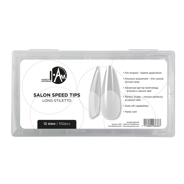 I.Am by BO. Salon Speed Tips - Long Stiletto