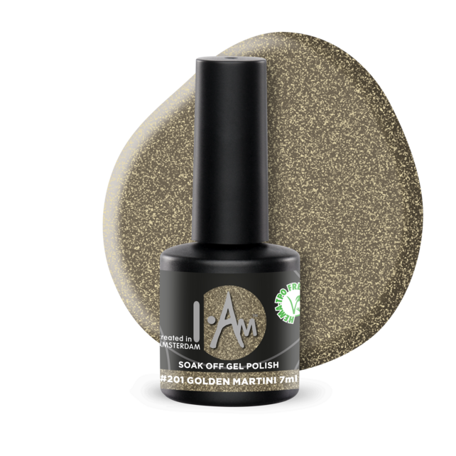 I.Am Soak Off Gel Polish #201 Golden Martini (7ml)