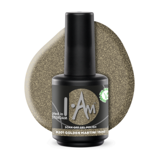 I.Am Soak Off Gel Polish #201 Golden Martini (15ml)