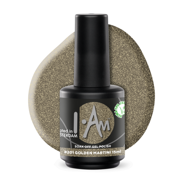 I.Am Soak Off Gel Polish #201 Golden Martini (15ml)