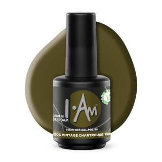 I.Am Soak Off Gel Polish #203 Vintage Chartreuse (15ml)