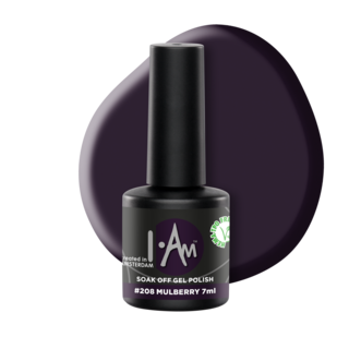 I.Am Soak Off Gel Polish #208 Mulberry (7ml)