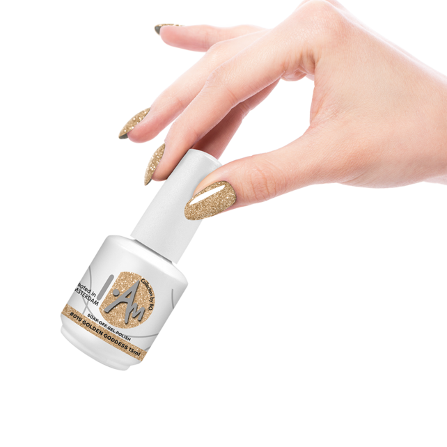 I.Am by BO. Soak Off Gel Polish #019 Golden Godess (15ml)