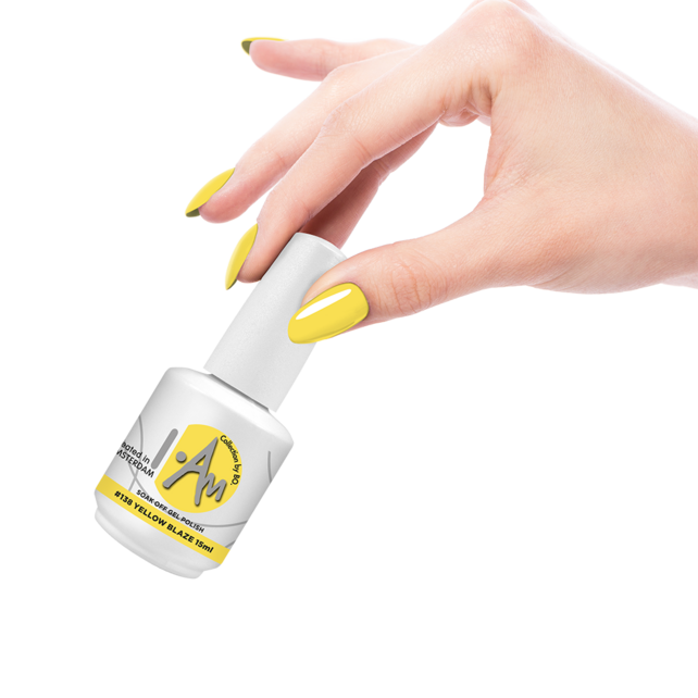 I.Am by BO. Soak Off Gel Polish #138 Yellow Blaze (15ml)