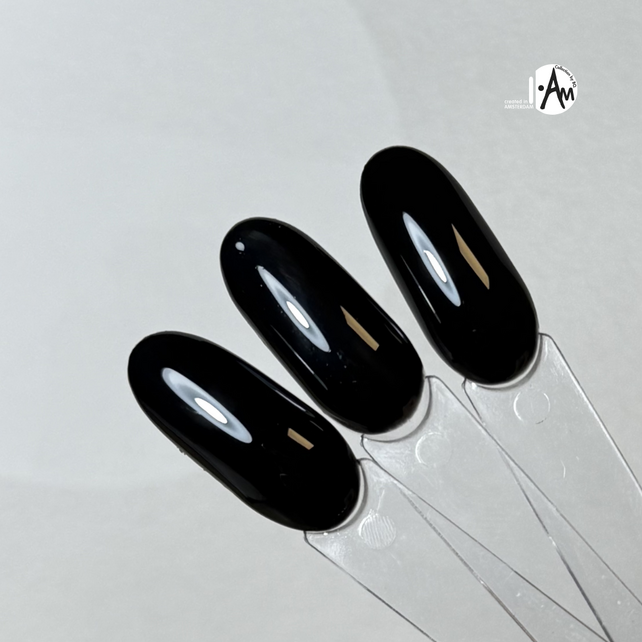 I.Am by BO. Soak Off Gel Polish #200 Pitch Black (15ml)