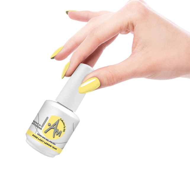 I.Am by BO. Soak Off Gel Polish #208 Lazy Lemon (15ml)