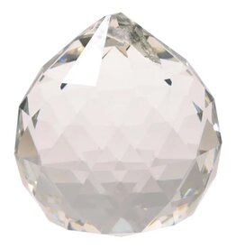 Terra Vita Sphère de Cristal Feng Shui | Perle Noire à Facettes
