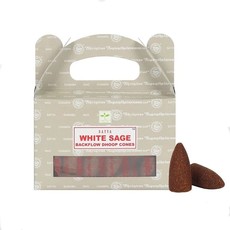 SATYA Backflow Wierookkegels | Witte Salie (75 gram)