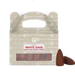 SATYA Backflow Dhoop Cones | White Sage (75 grams)
