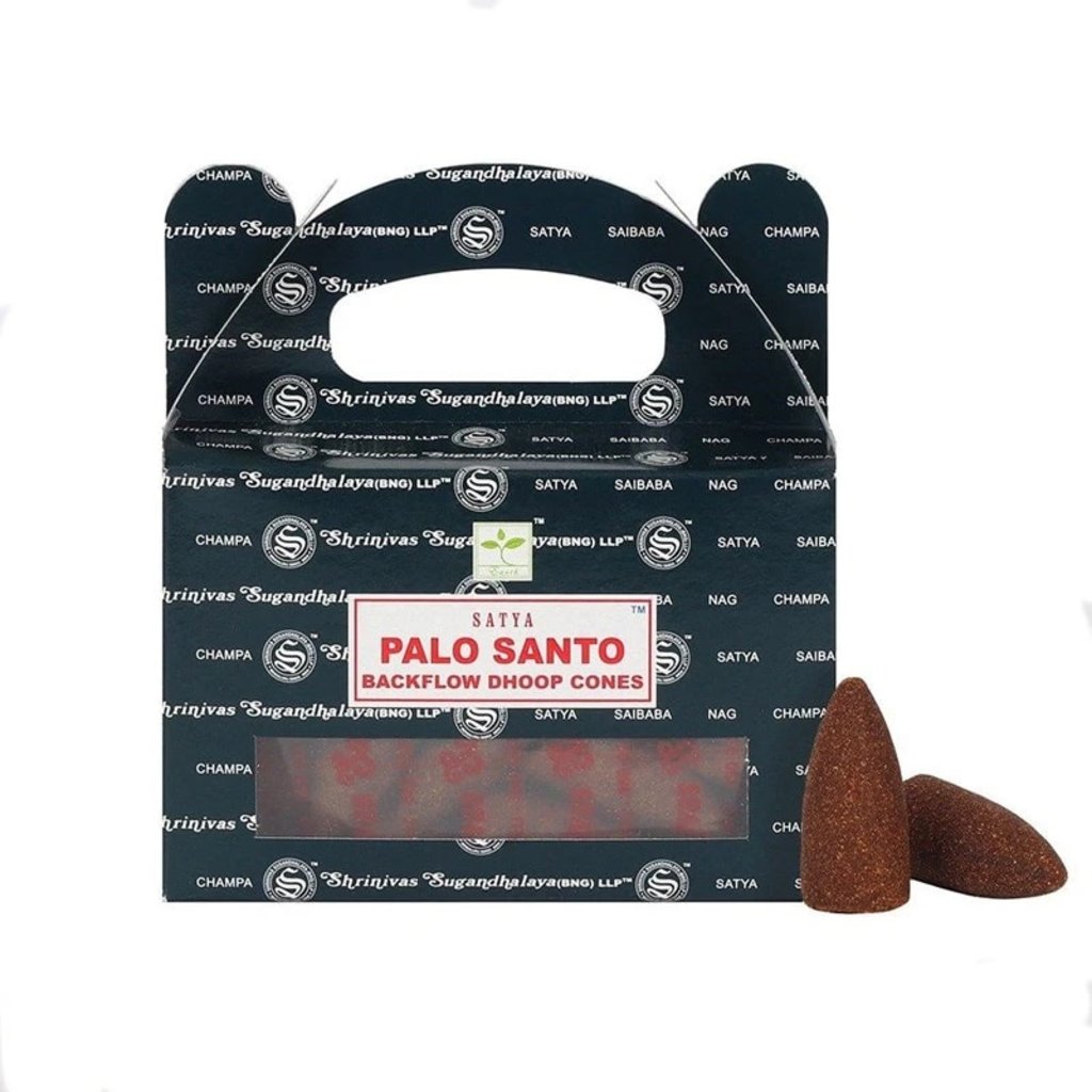 SATYA Backflow Dhoop Cones | Palo Santo (75 grams)