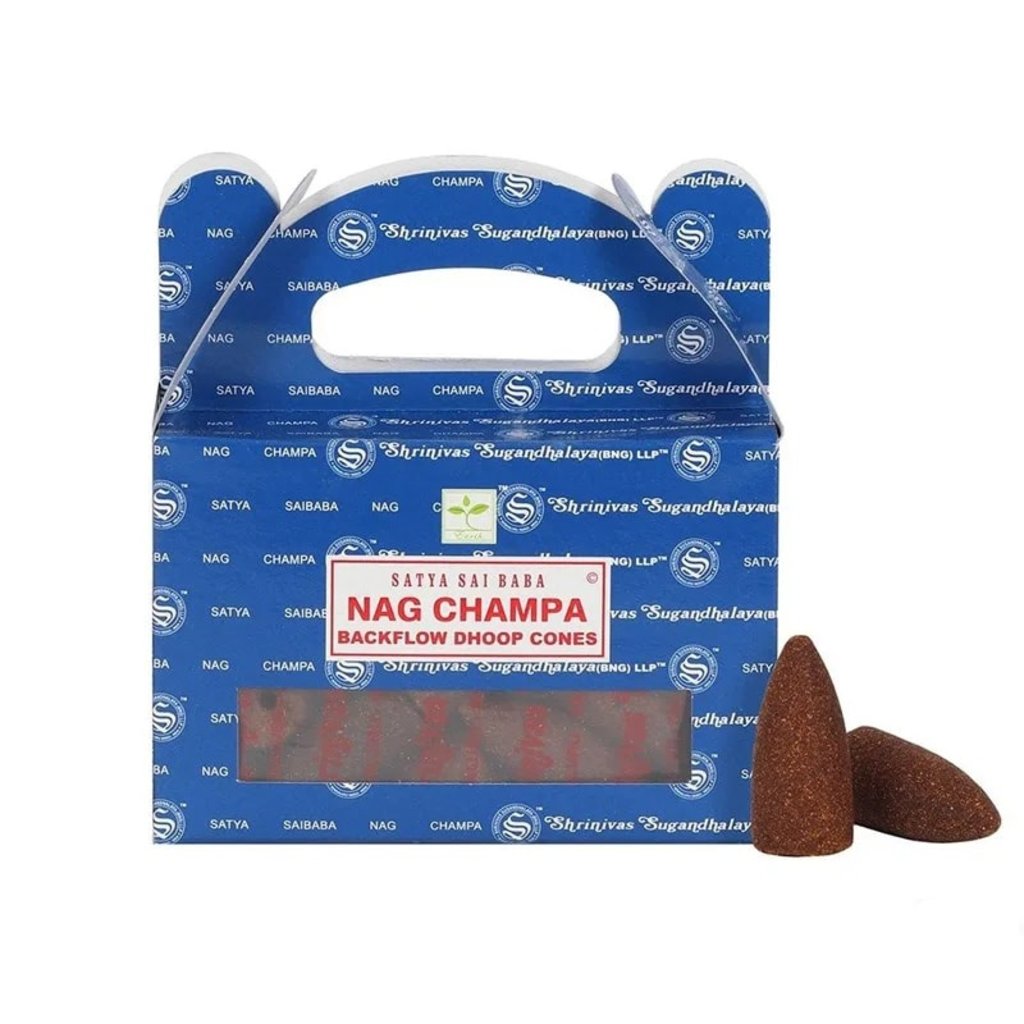 SATYA Backflow Wierookkegels | Nag Champa (75 gram)