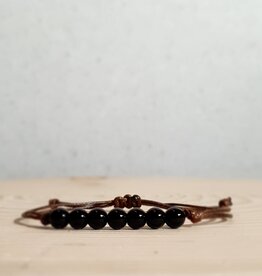 Terra Vita Bracelet  en Tourmaline Noire (6 mm)